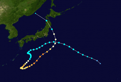 複雑な動きをした台風３選（①平成28年台風10号）